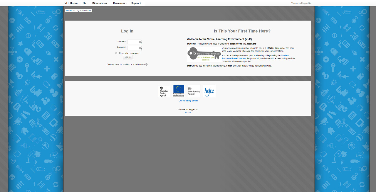 Chesterfield College VLE 1440p
