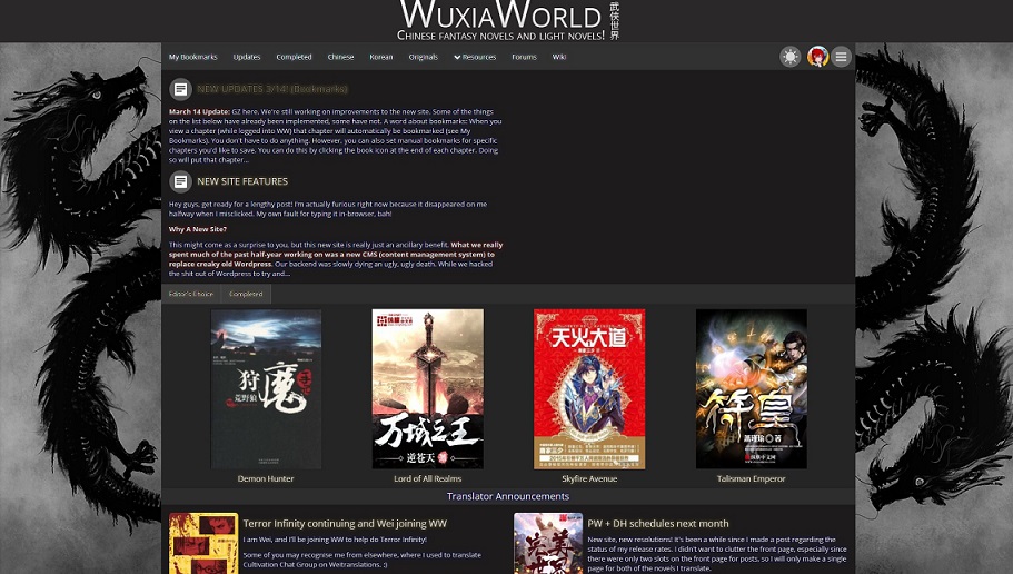 Wuxiaworld - Stylish Colorized