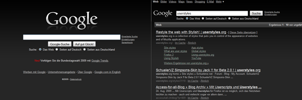 Google.de - Dark Gray (modified by designiac)