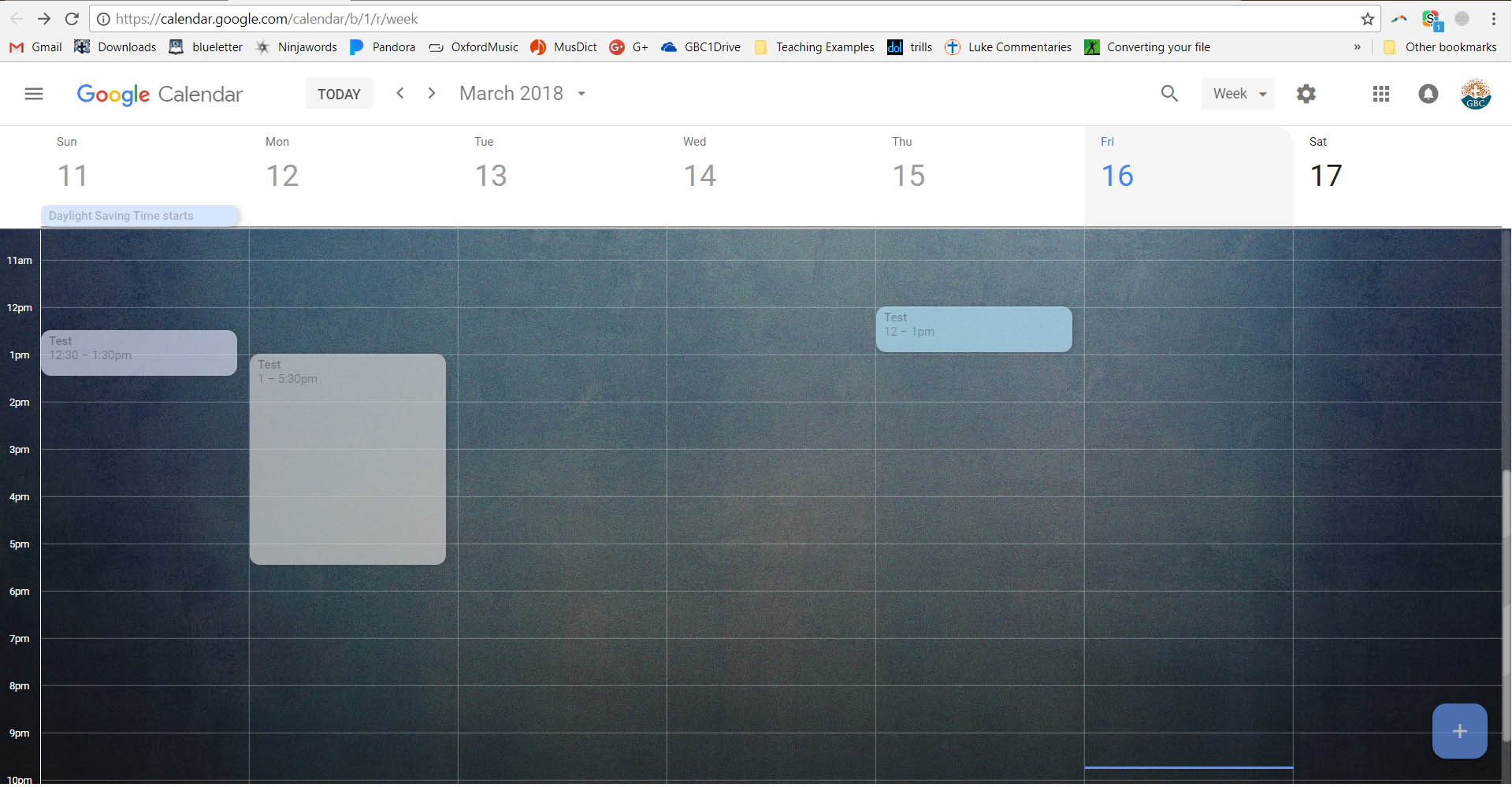 HJ's Google Calendar 2018