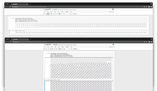 jupyter notebook - wide