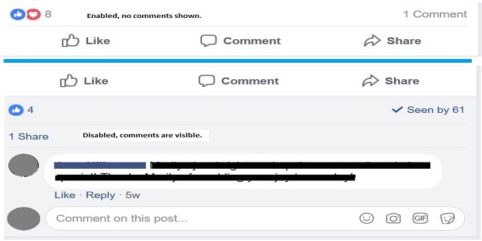 Facebook - Hide All Comments