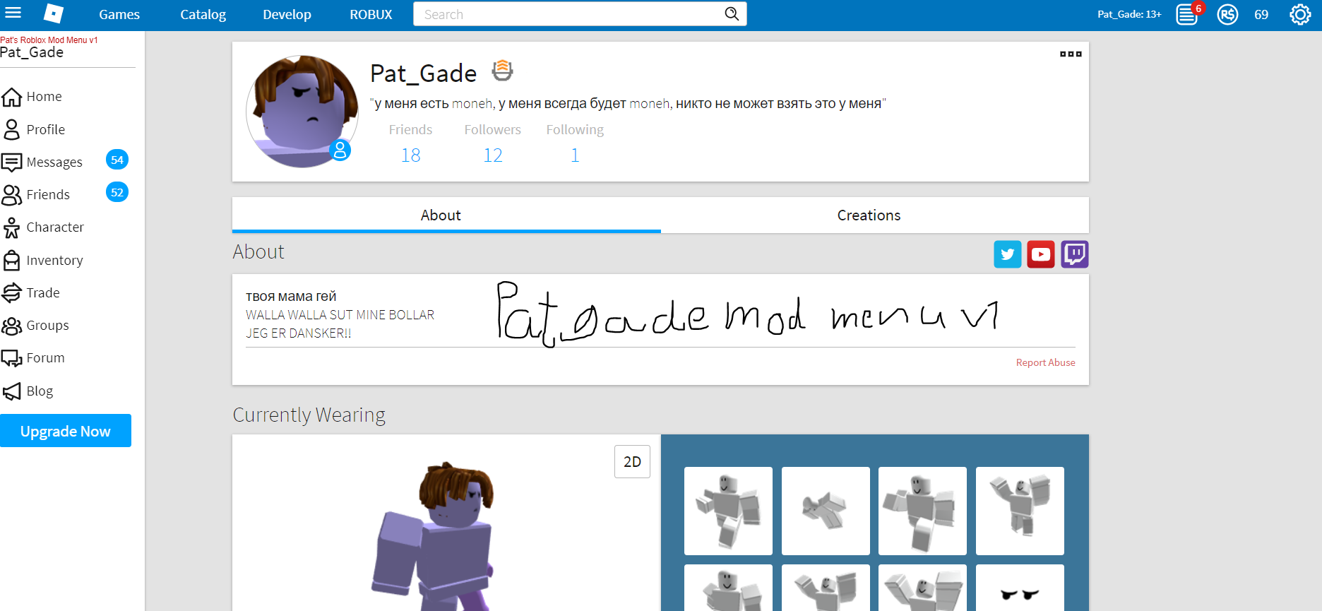 Pat's Mod Menu v1