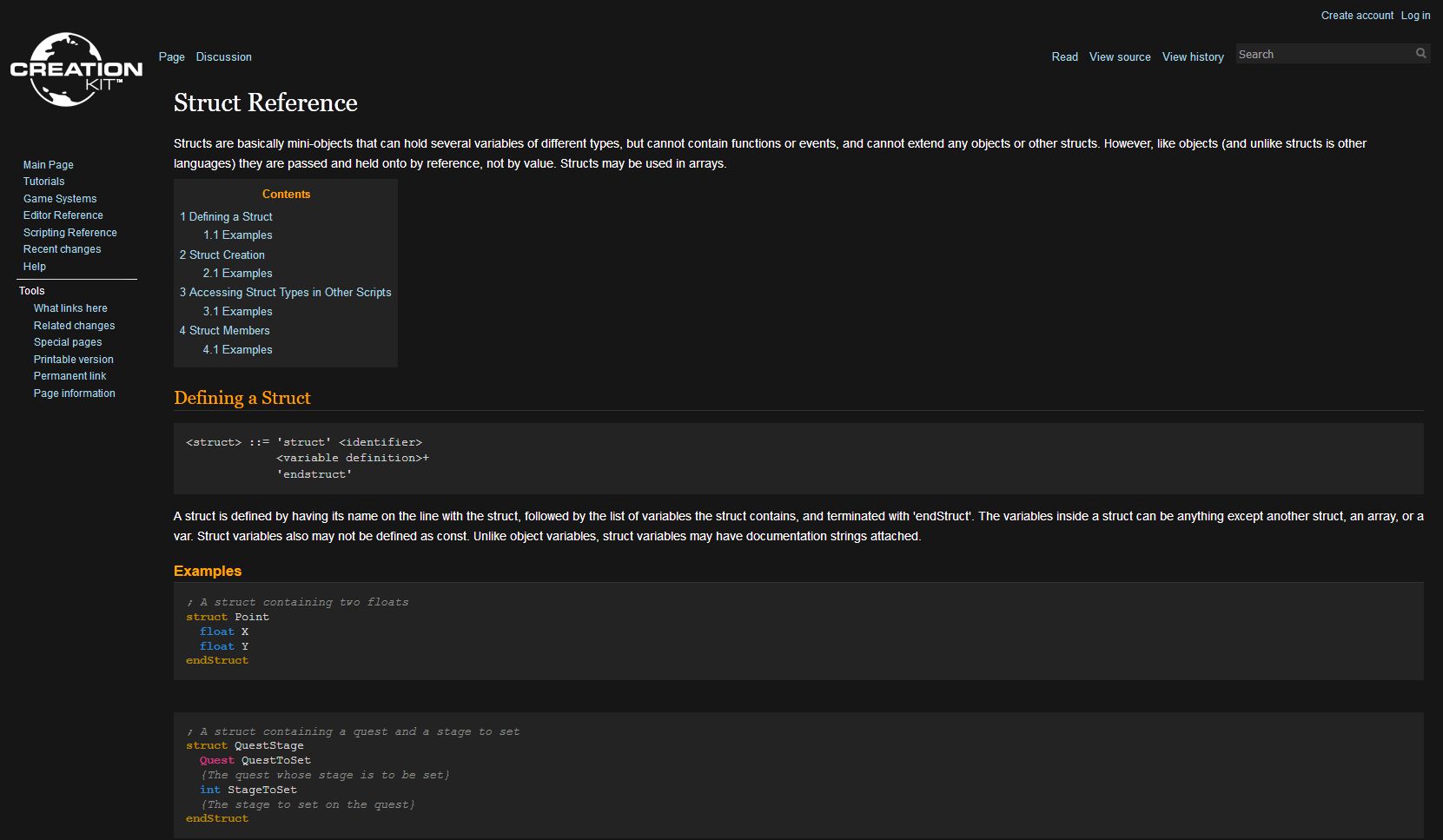 Creation Kit Wiki - Dark/Night