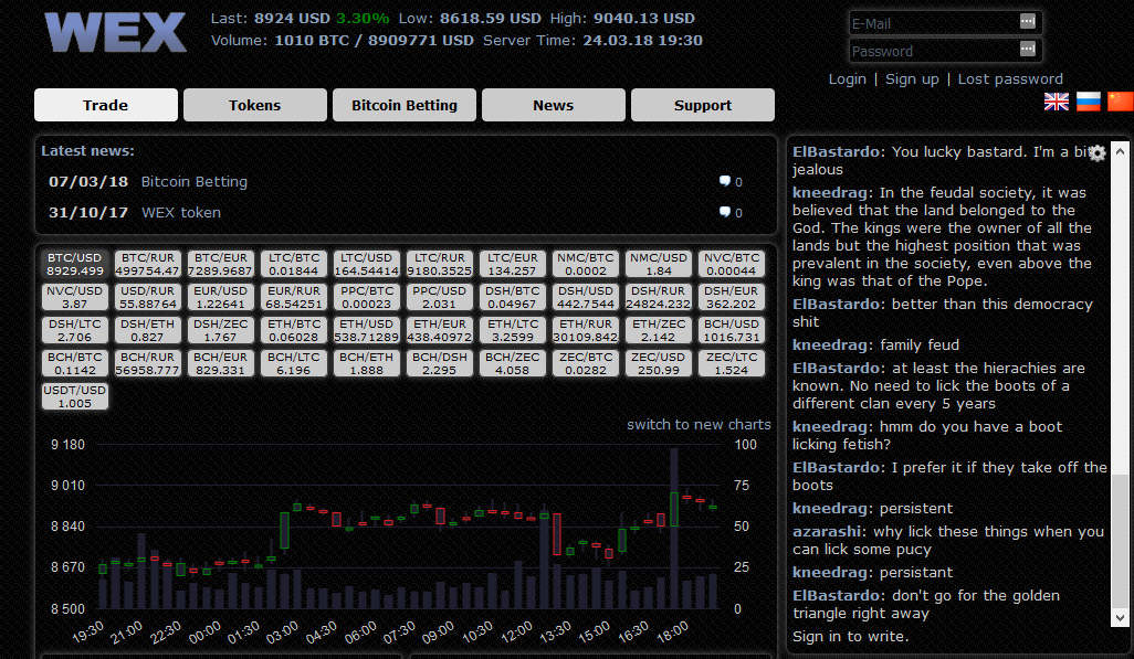 Wex dark theme