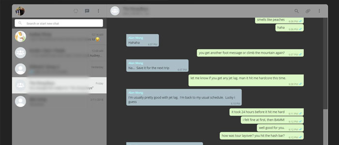 Web WhatsApp Dark Grey Theme