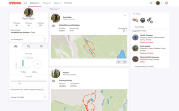 Strava cleaner look