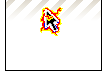 RED YELLOW ELECTRICITY LIGHTNING CURSOR MAUSE
