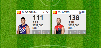 AFL Fantasy - Colour Blind Status