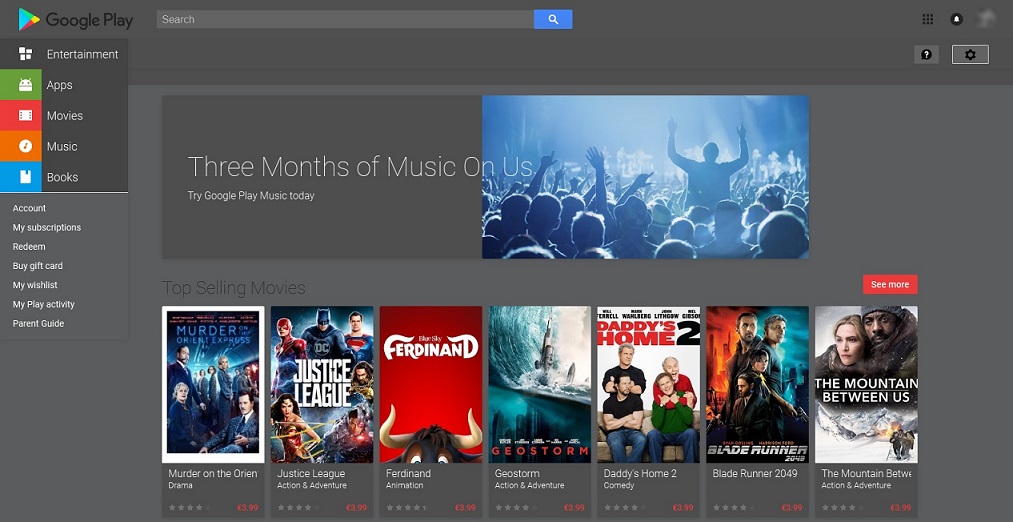 Darker Google Play Store