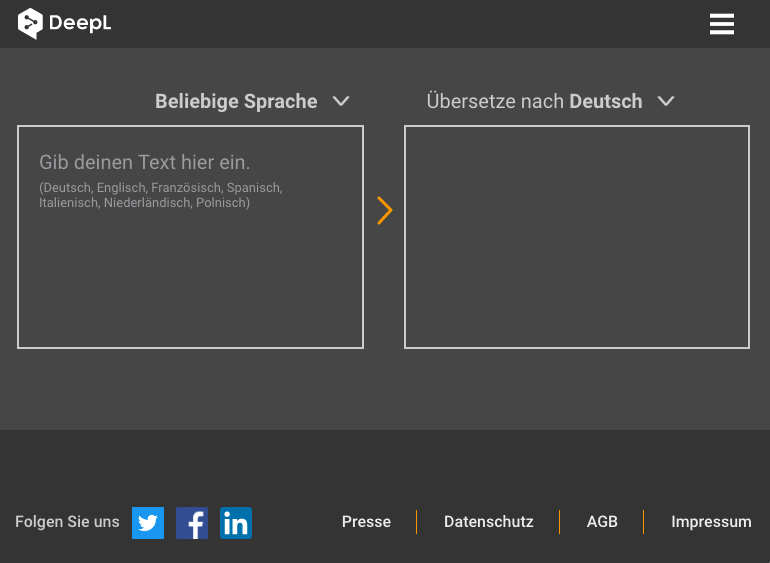 Dark Mode for DeepL.com