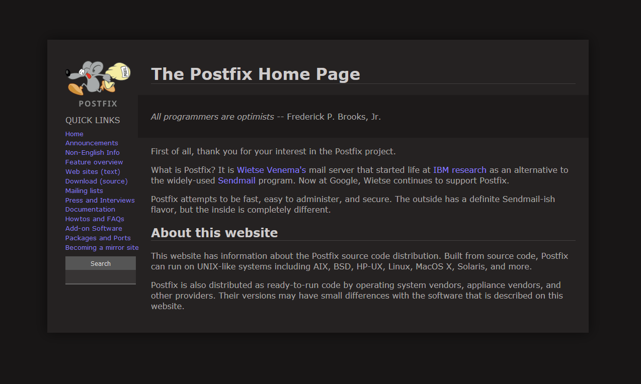 Postfix Dark