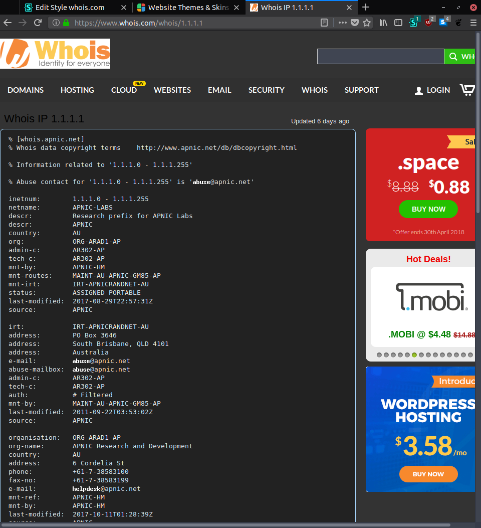 whois Dark