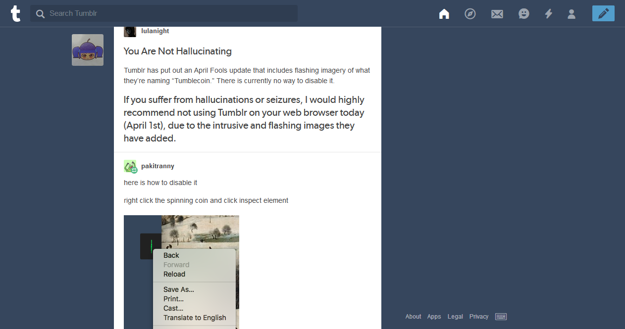 No More Tumblcoin (No Tumblr 2018 April Fools)