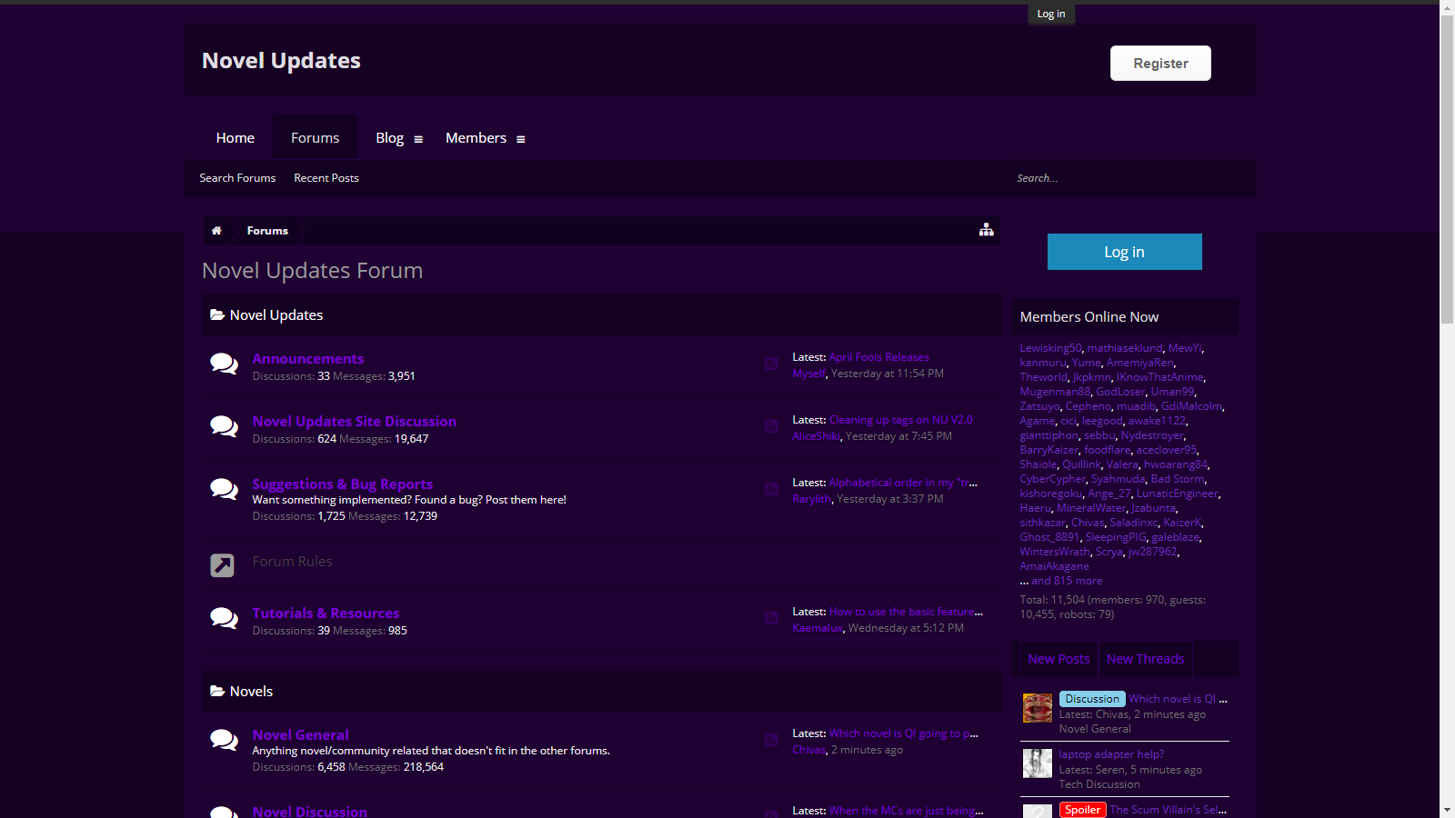 Novel Updates Forum Purple