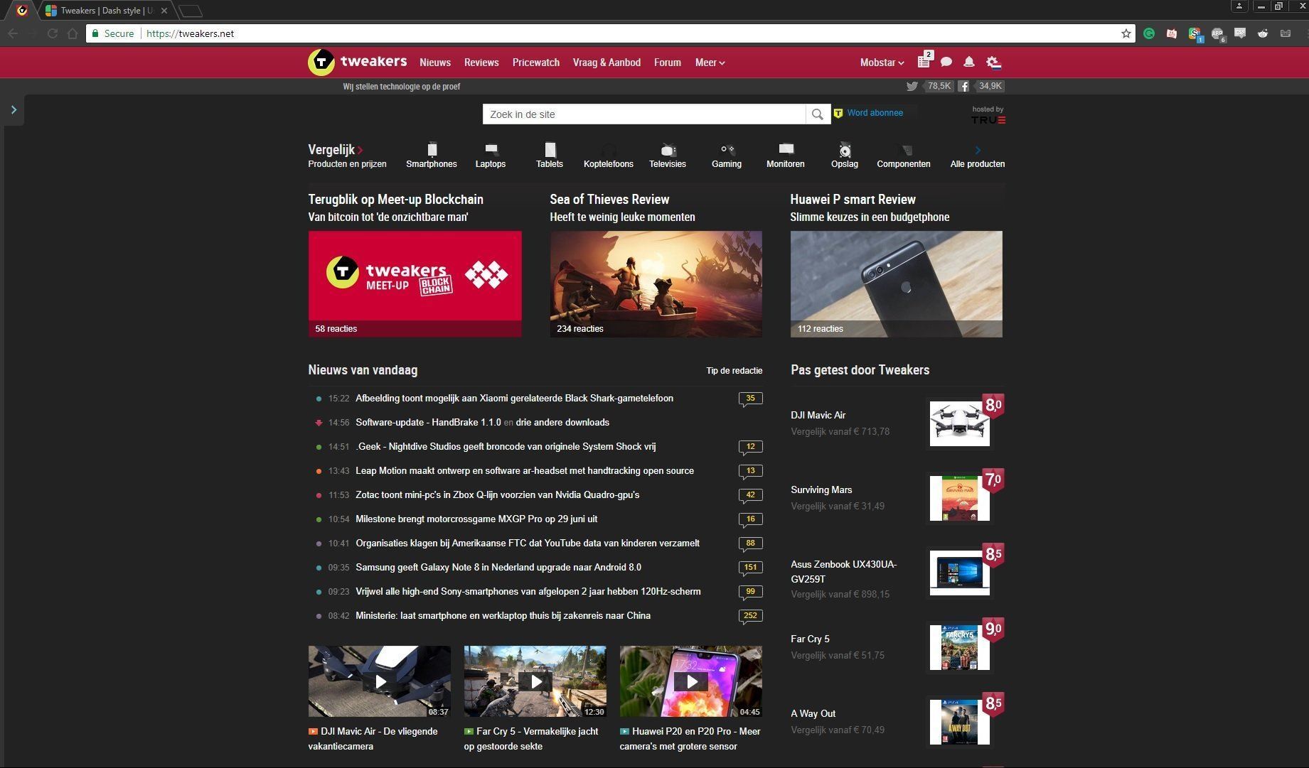 Tweakers | Dash style