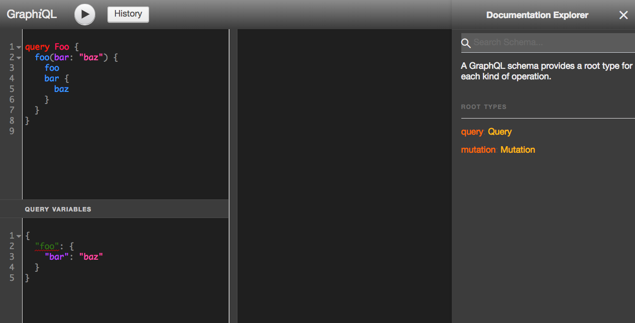 LocalHost GraphiQL Dark Theme