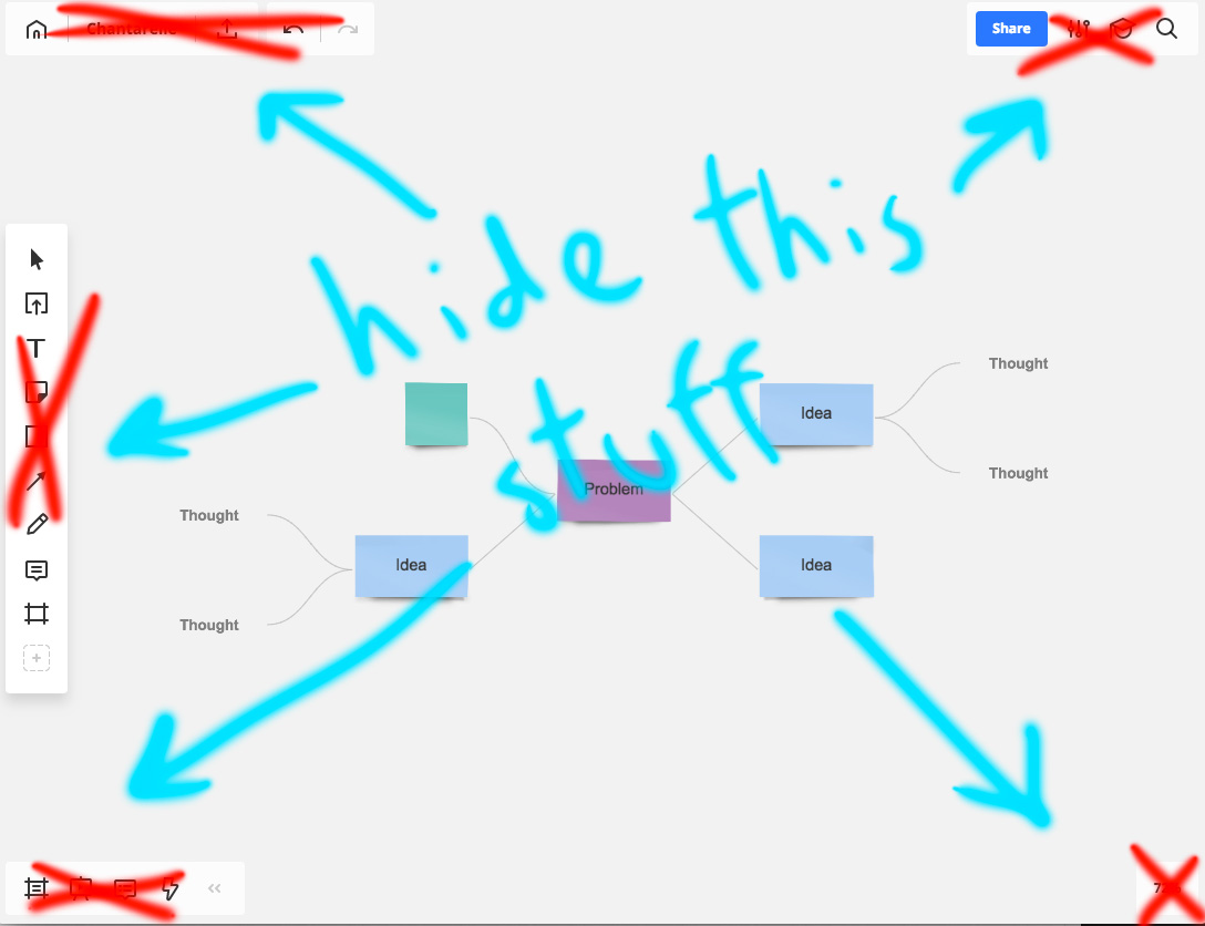 Realtimeboard/Miro - Hide interface