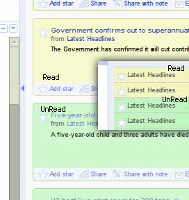 Google Reader - Contrast Improvement for Articles