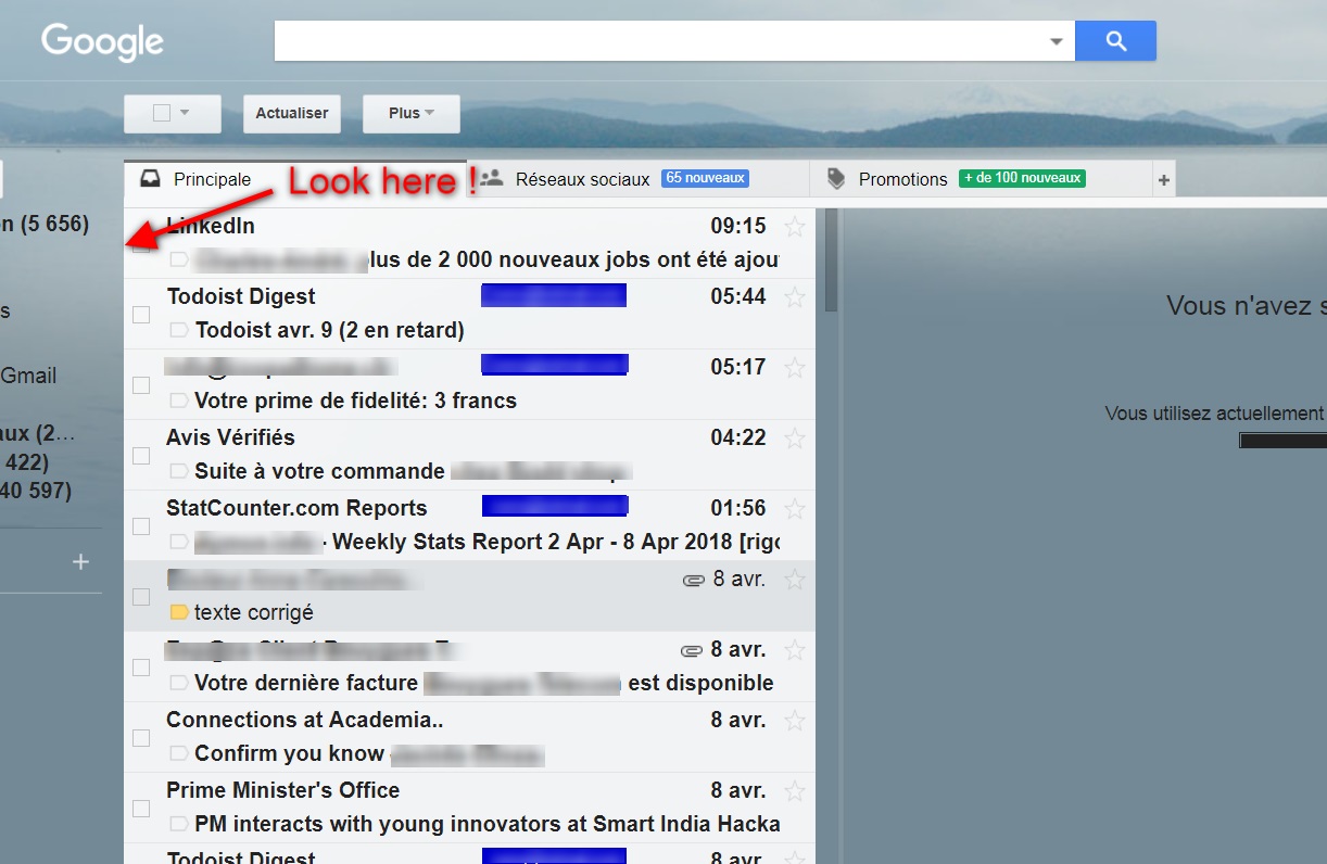 Gmail Hide Left Panel Sidebar (Transparent)