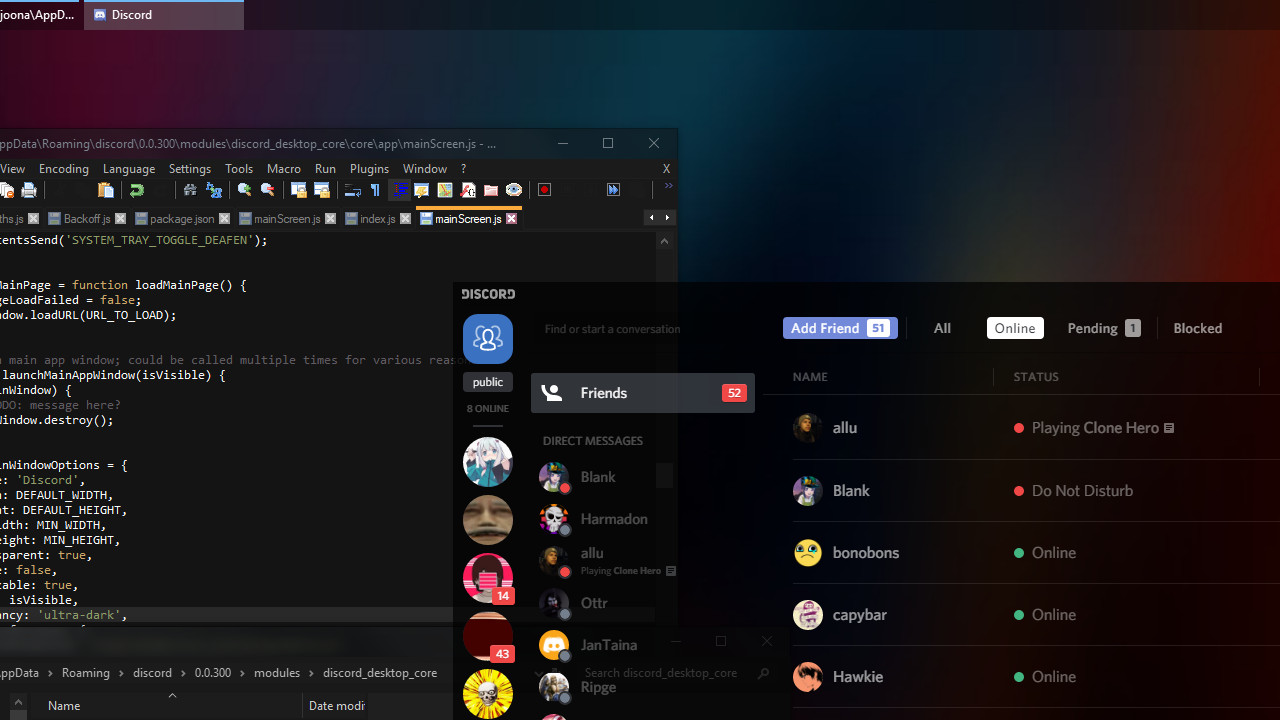 Translucent Discord (Patched Discord + BD)
