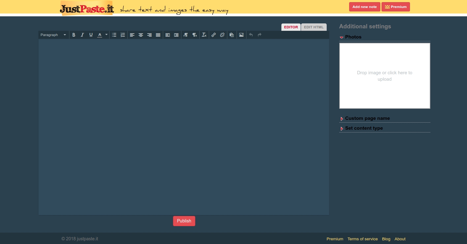 Justpaste.it - Navyblue THEME