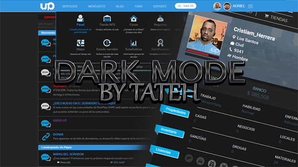 UnPlayer - Dark mode by Tateh ft. ADRlEL