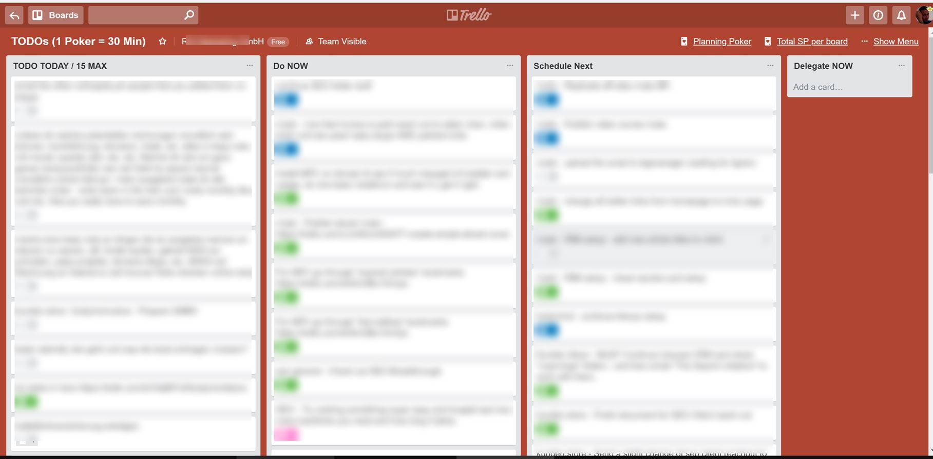 Trello List Wider View