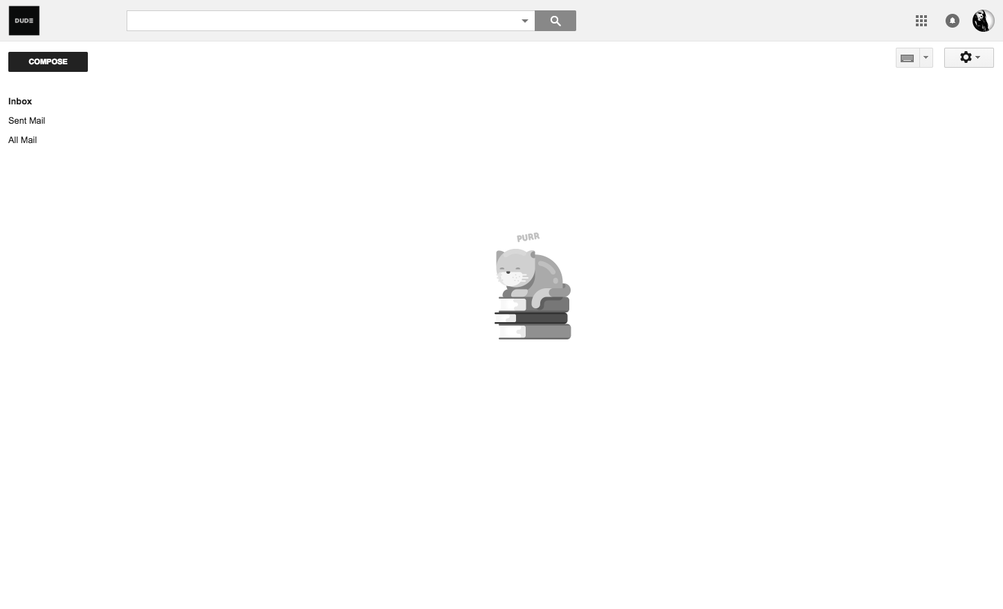 Minimal Gmail with Zero Inbox