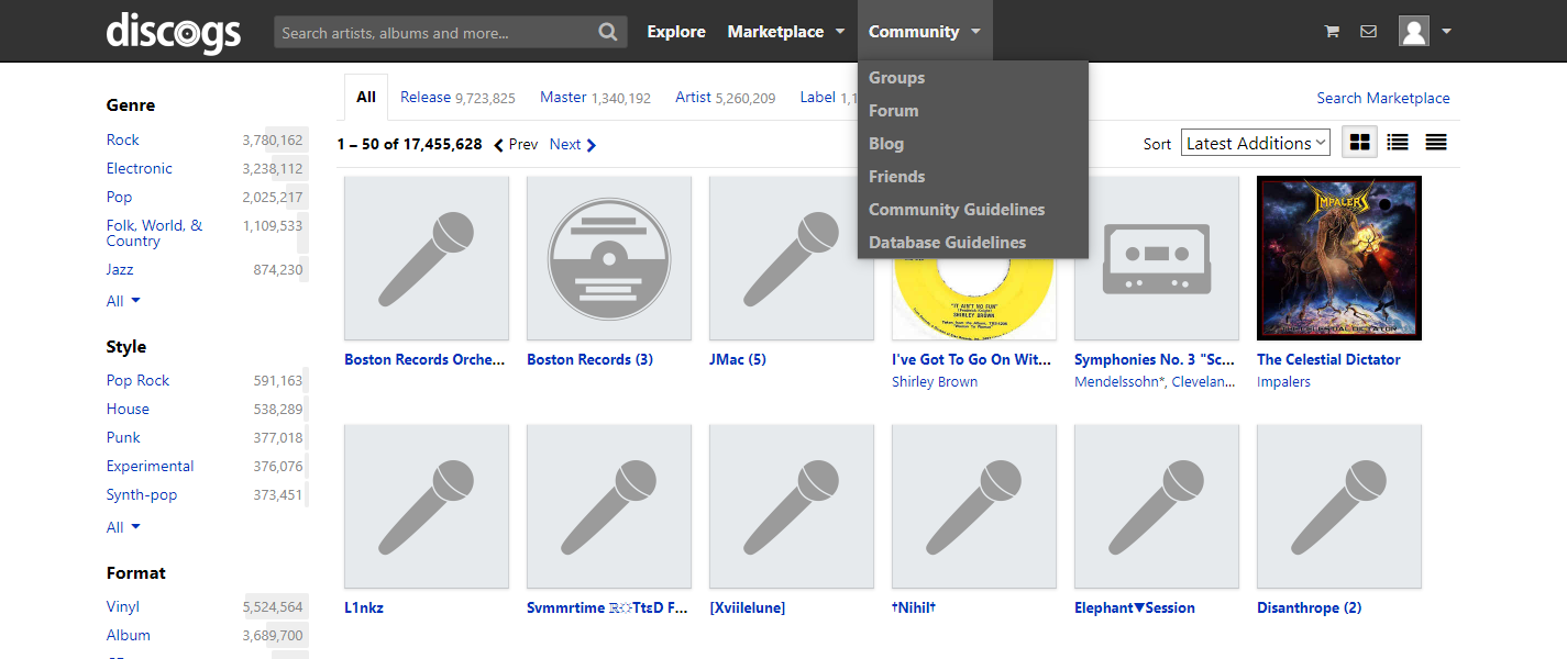 Discogs Slight Redesign