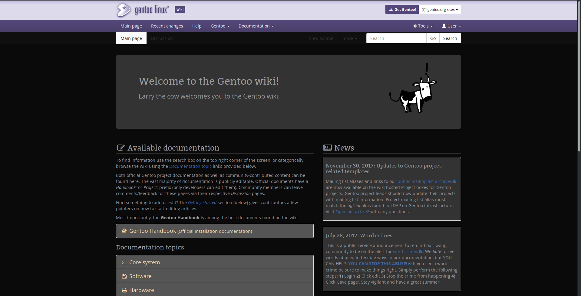 Gentoo.org Sites