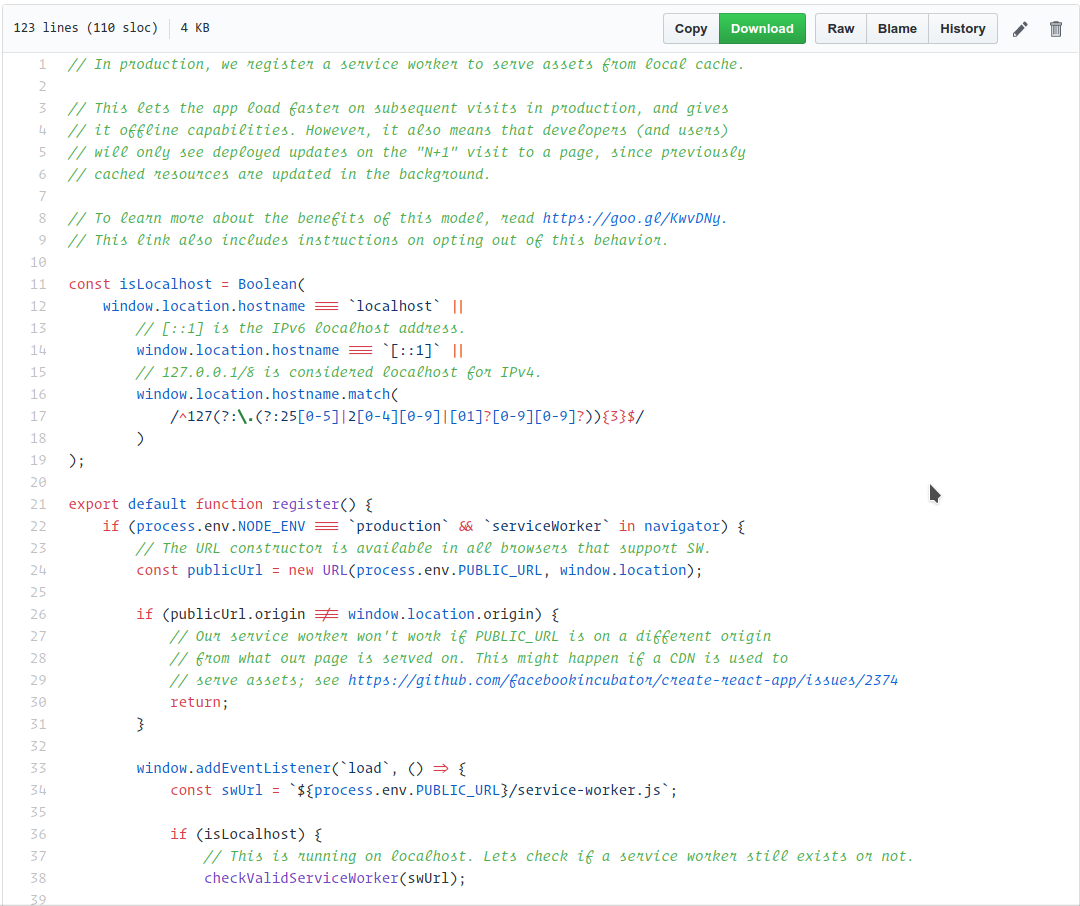 Github - "Operator Mono Lig" Code View