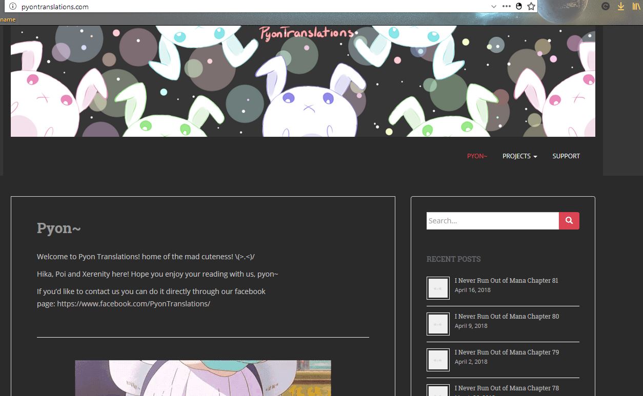 pyontranslations.com dark theme
