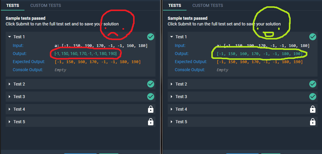 codefights.com text clarifier