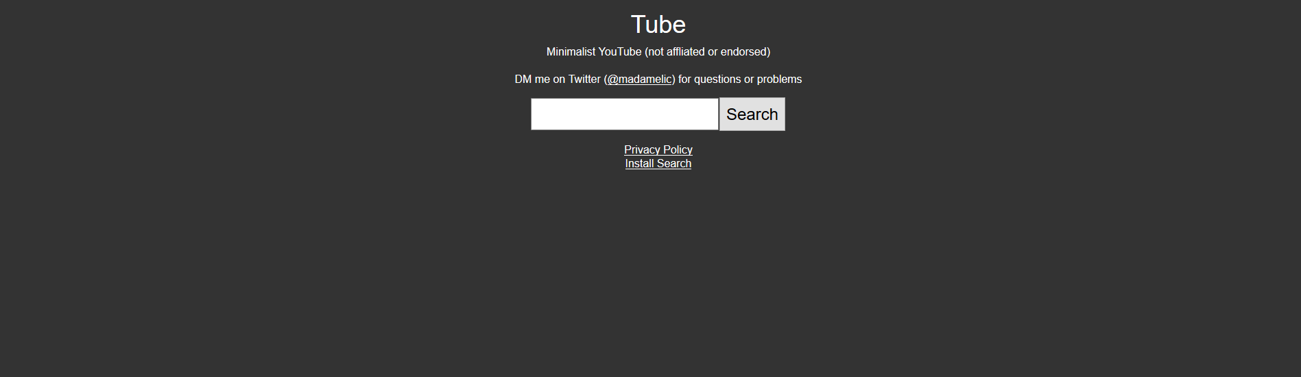 Tube Dark