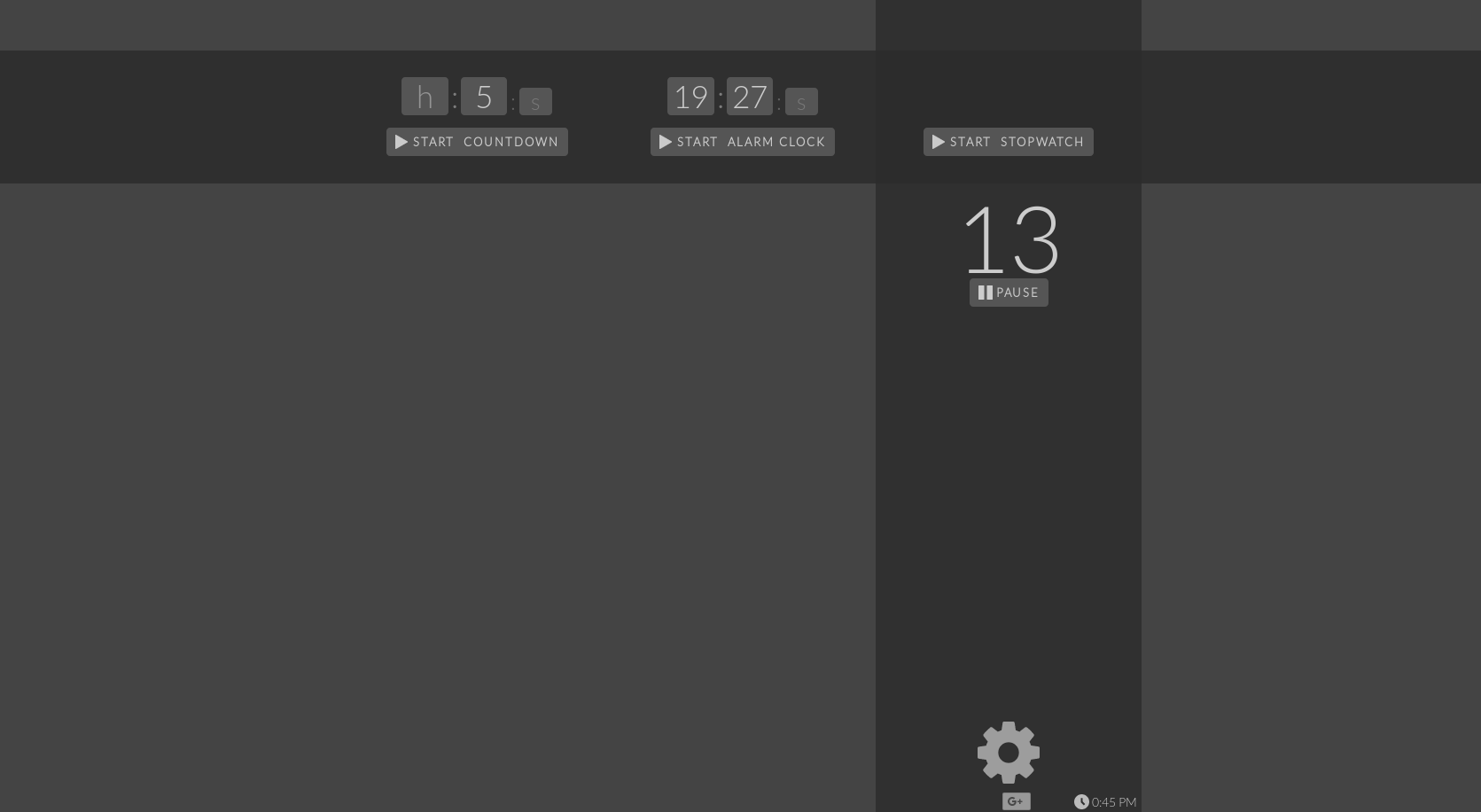 Timer Tab Dark