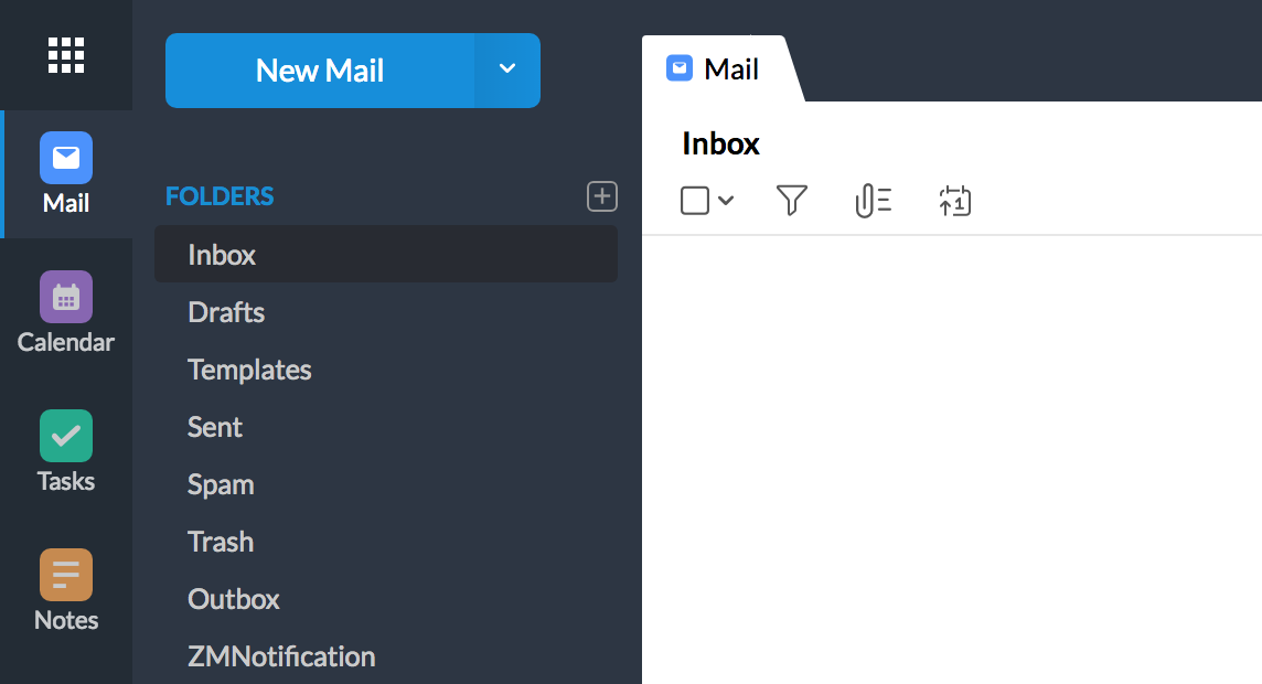 Zoho Mail Optimized UI