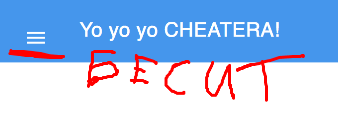 Cheatera bug fix