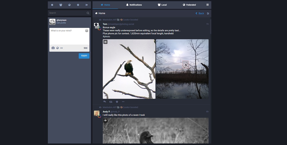 Mastodon Single Column (Simple)