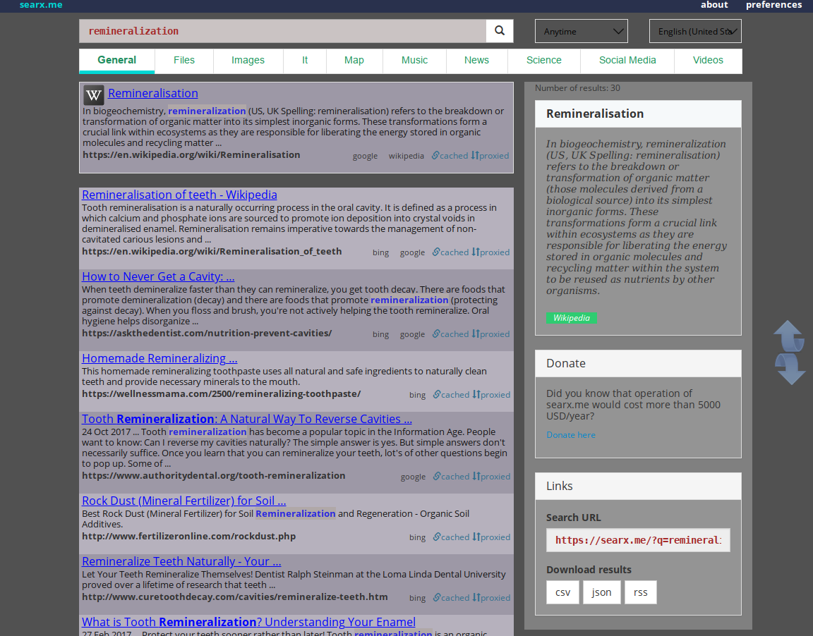 searx.me -EasyRead
