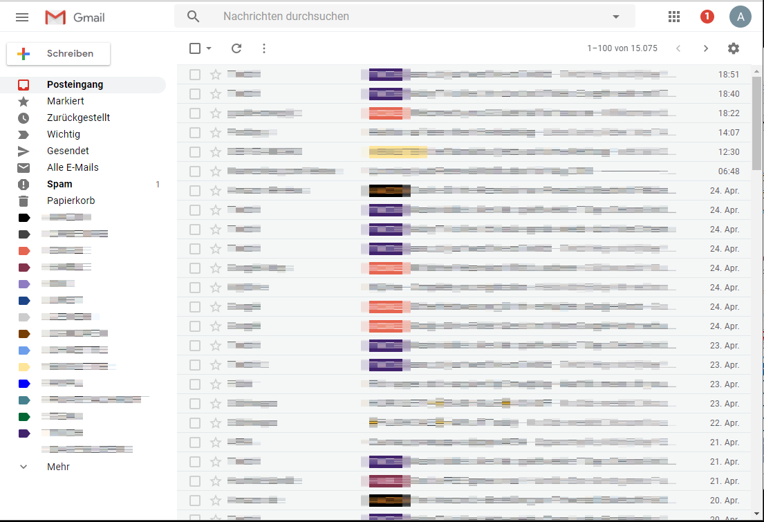 GMail - 2018 Design / Redesign: Compact