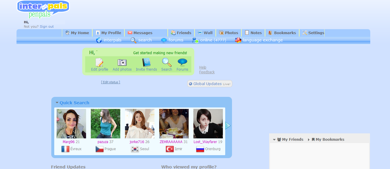 Blueish Interpals Color Schema