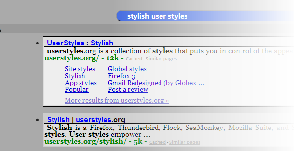 Google Elegant Style