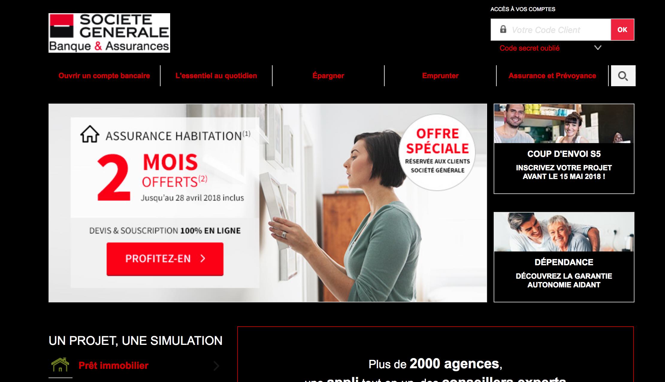 Société Générale Dark Theme