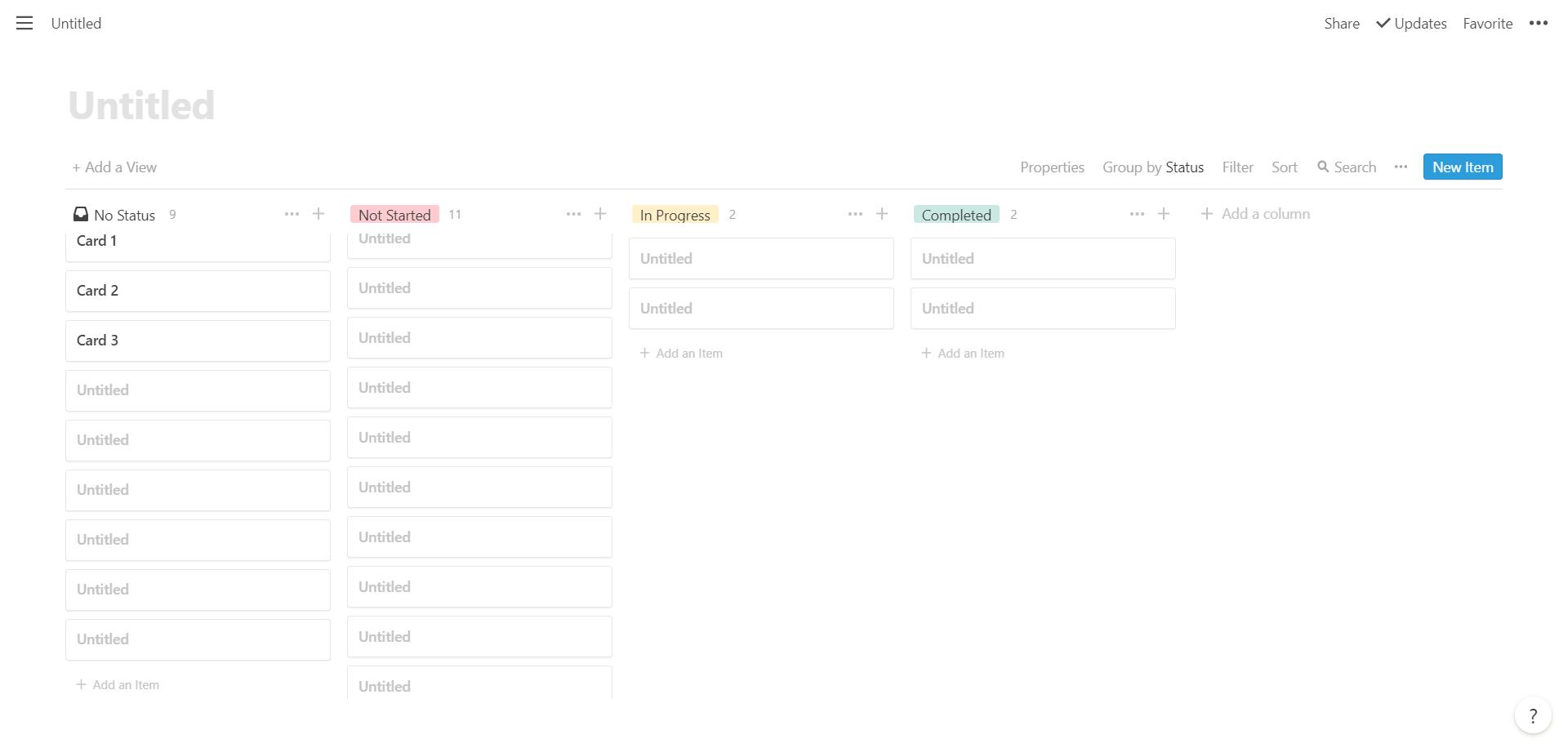 Notion Scroll Lists for Kanban