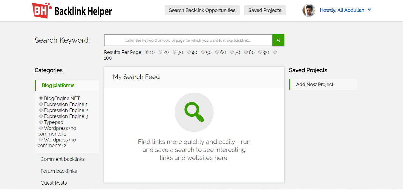 Modern Style of Backlink Helper by BFF