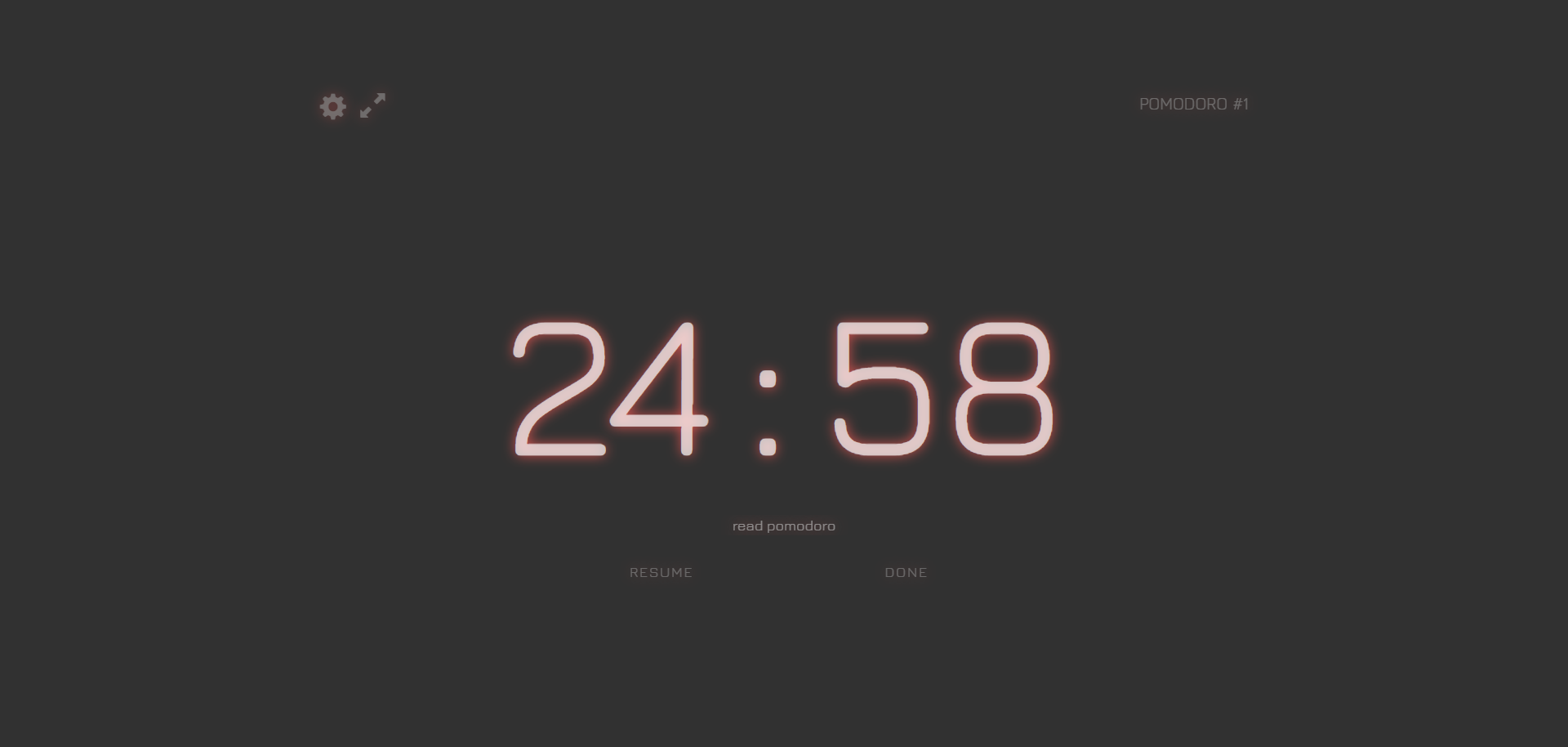 Minimal Pomodoro Tracker