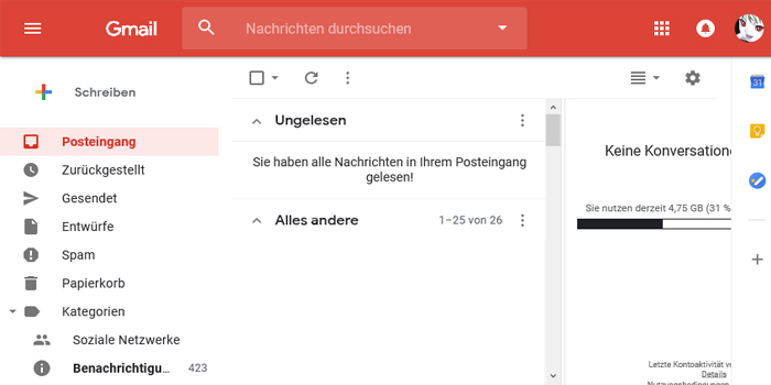 Ink for GMail (add Red accent back+MORE TWEAKS)