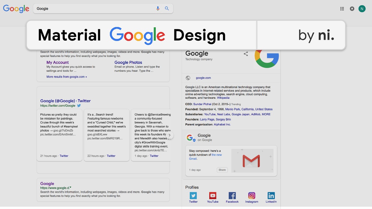 Material Google Design