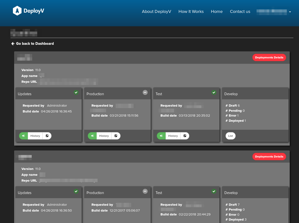 DeployV Night Mode